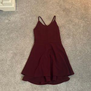 Honey and Rosie dress in maroon (size youth 10)